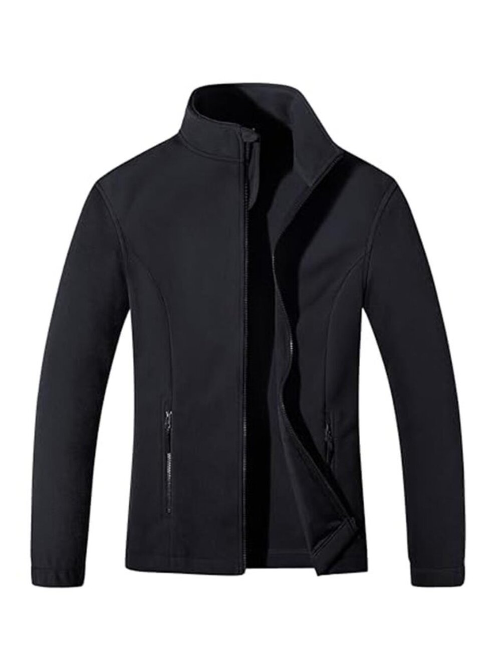 Womens Fleece Jacket Full Zip Warm Winter Coat Casual Lightweight Zip Up